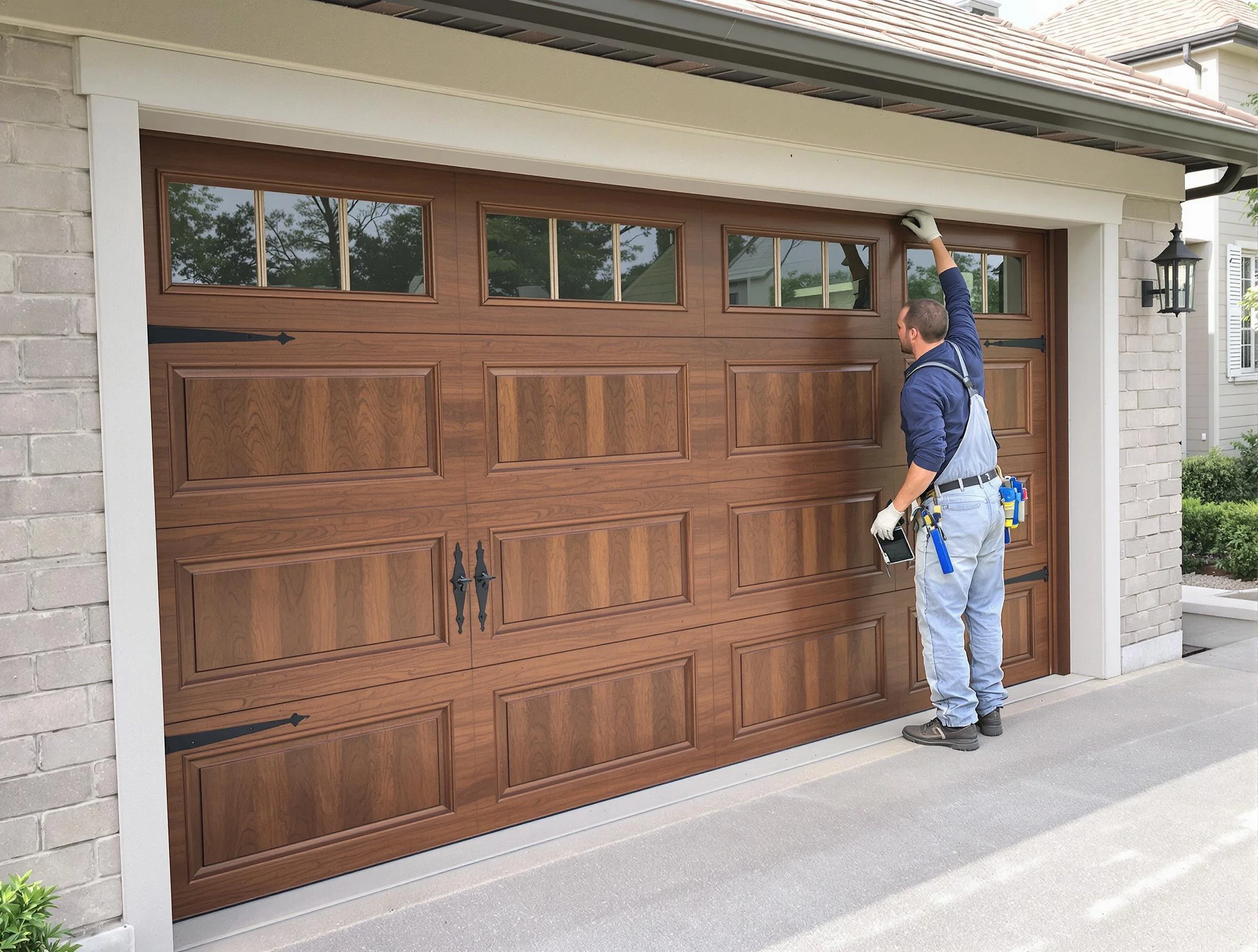 Custom garage door showcase by Stafford Courthouse Garage Door Repair in Stafford Courthouse